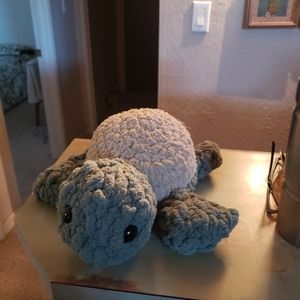 Handmade crochet turtles